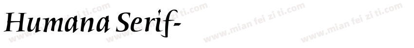 Humana Serif字体转换